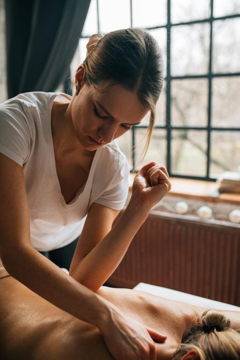Relaxing spa massage therapy session for ultimate relaxation and self-care.